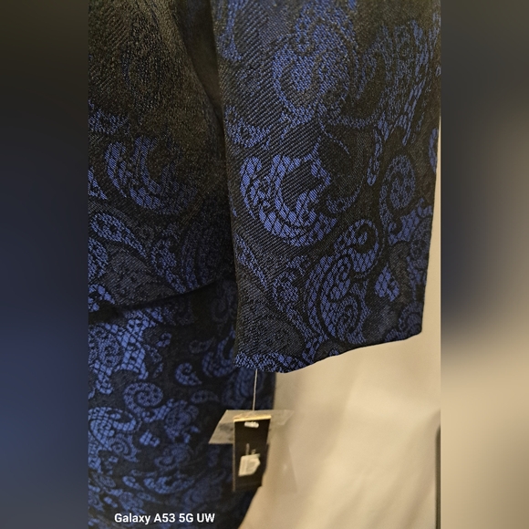 Tahari Arthur S. Levine Royal Blue/Black 2 PC Skirt Suit 10 Ronnie Style New - Picture 5 of 12